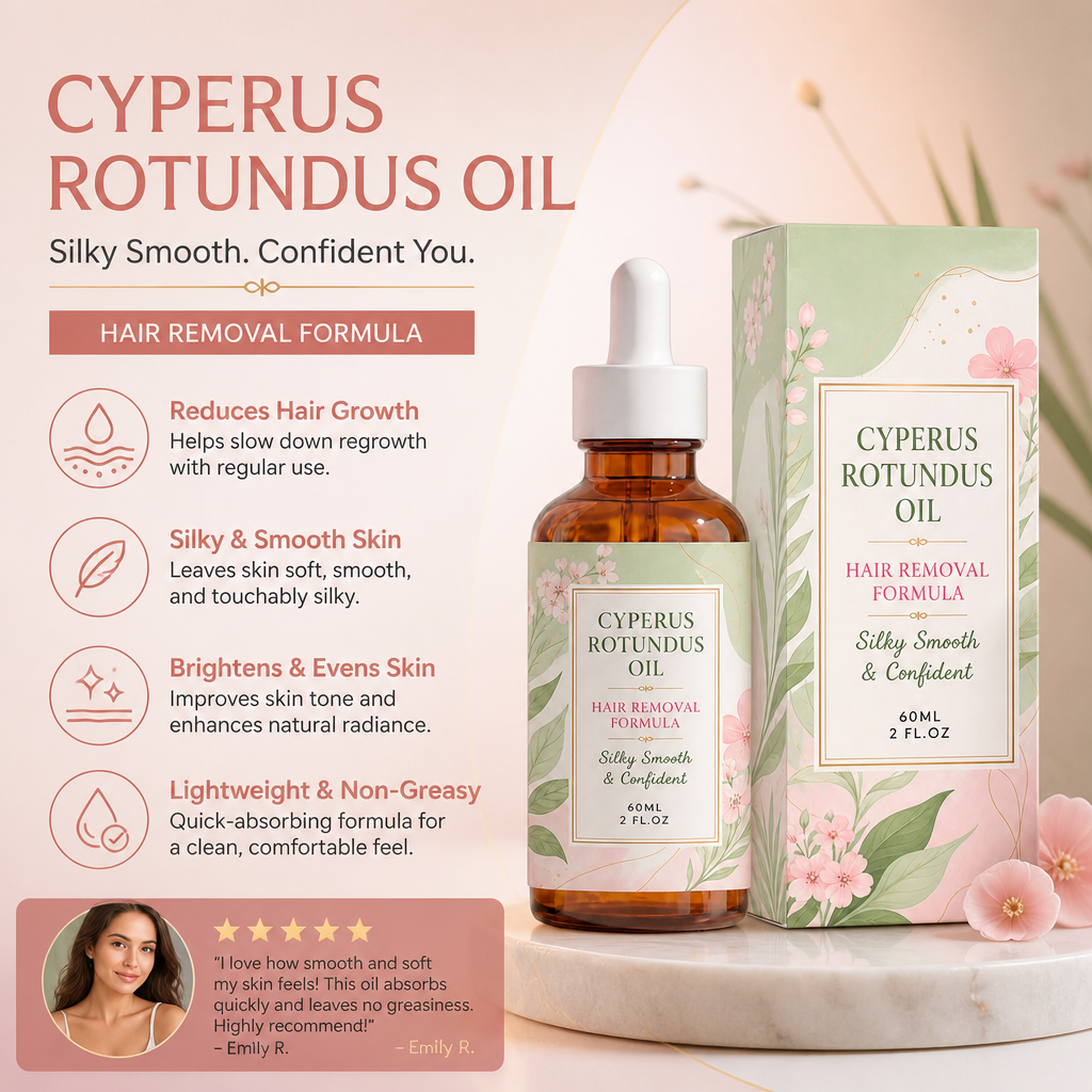 Cyperus Rotundus Oil – Lightweight Skin Care After Hair Removal