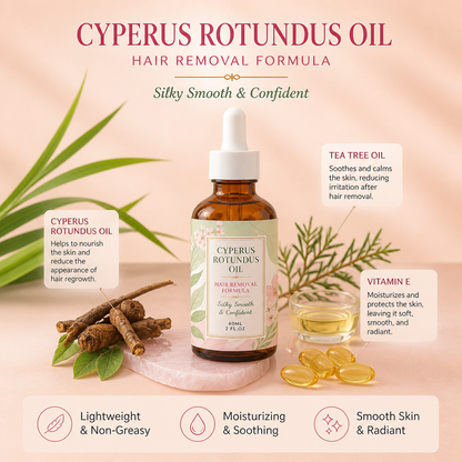 Cyperus Rotundus Oil – Lightweight Skin Care After Hair Removal