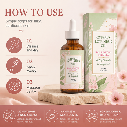 Cyperus Rotundus Oil – Lightweight Skin Care After Hair Removal