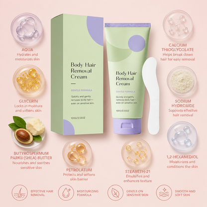 Smooth Skin Hair Removal Cream with Moisturizing Care Formula