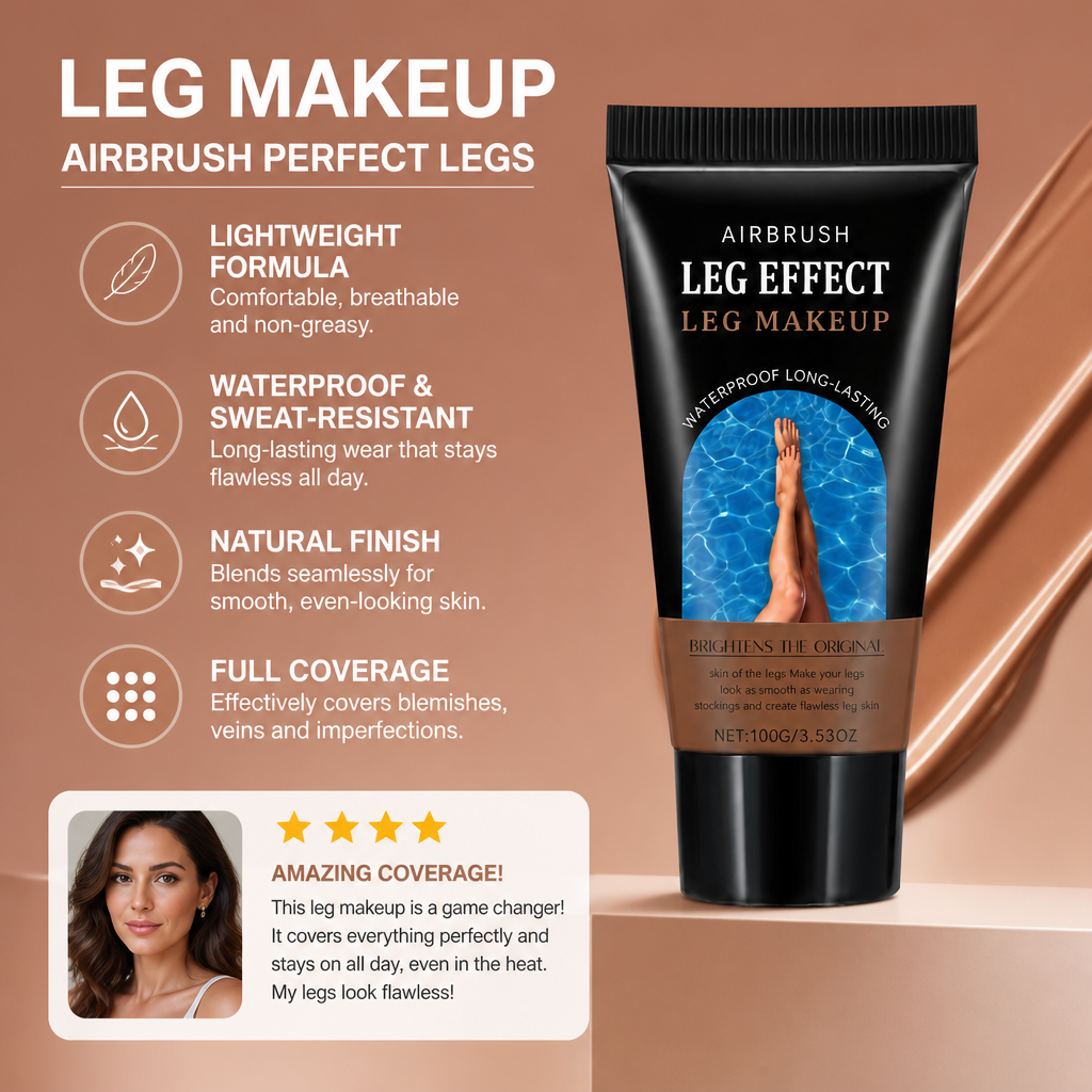 Waterproof Leg Makeup Concealer – Lightweight Coverage For Smooth-Looking Skin