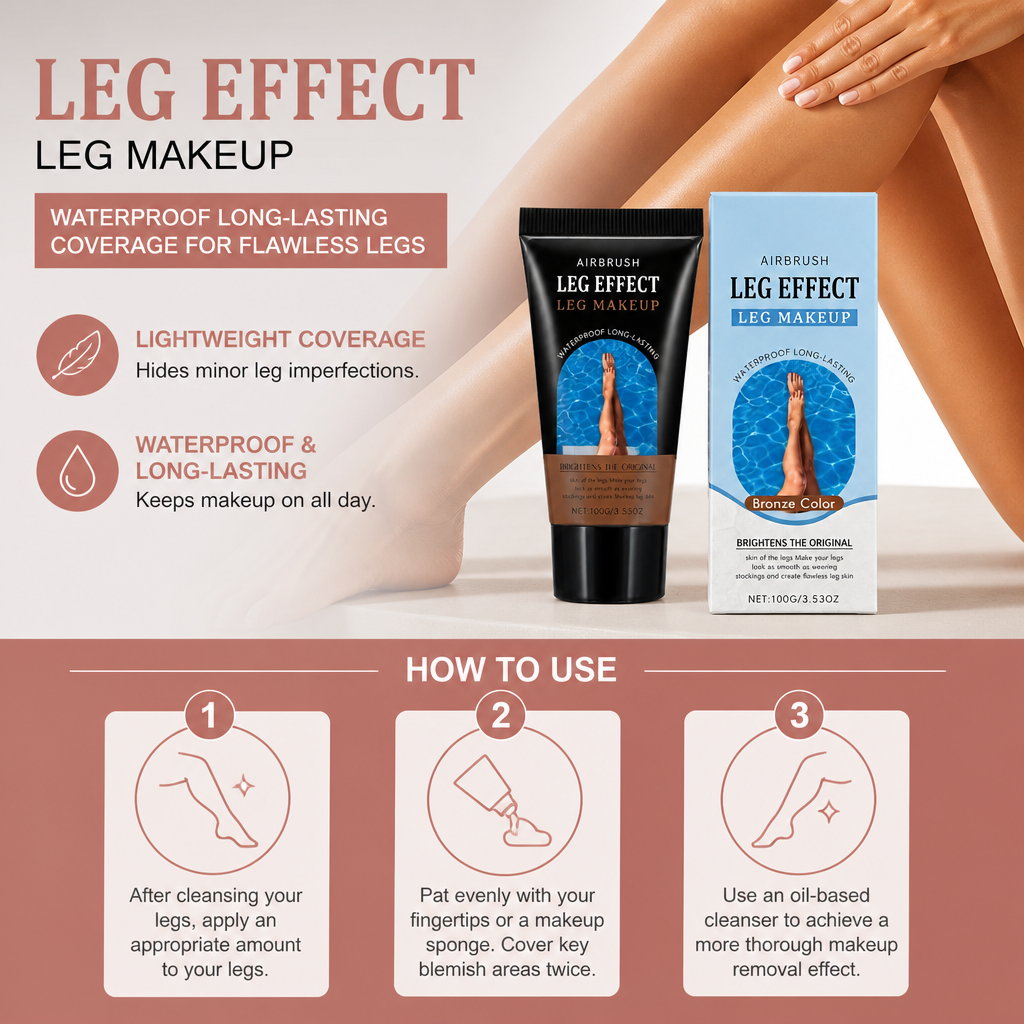 Waterproof Leg Makeup Concealer – Lightweight Coverage For Smooth-Looking Skin