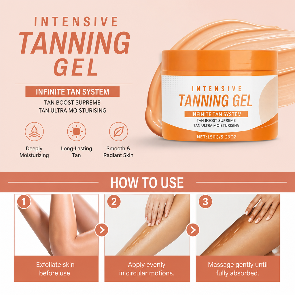 Gradual Self Tanning Gel – Hydrating Formula For A Natural Bronze Glow