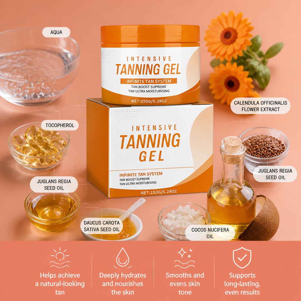 Gradual Self Tanning Gel – Hydrating Formula For A Natural Bronze Glow