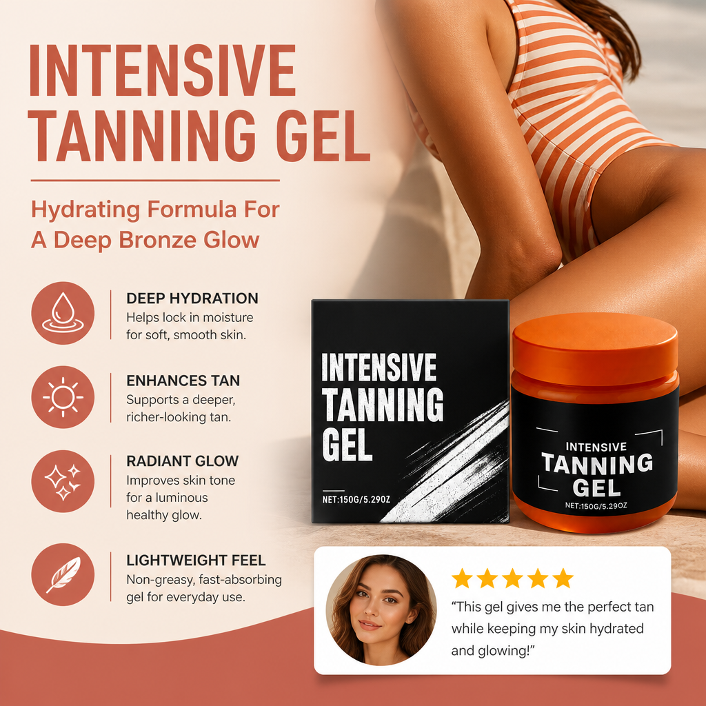 Intensive Tanning Gel – Hydrating Formula For A Deep Bronze Glow