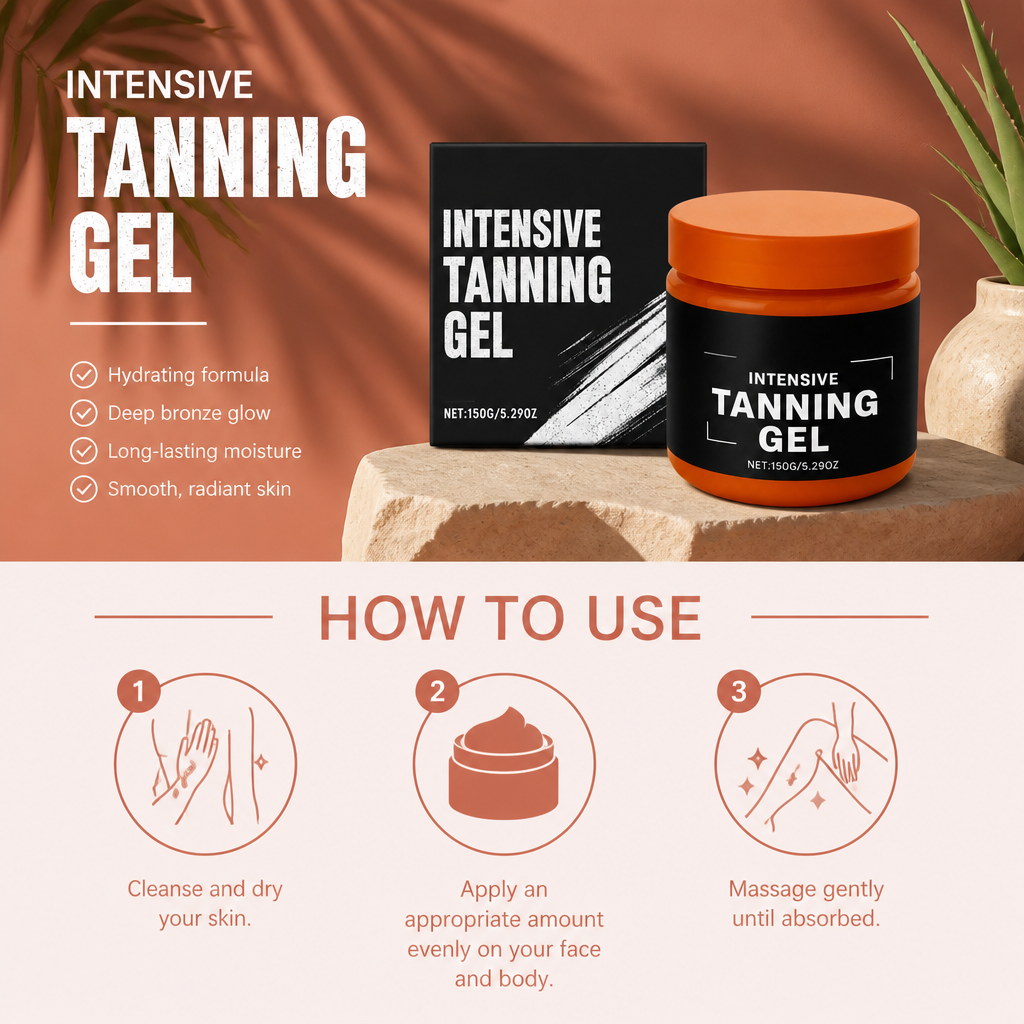 Intensive Tanning Gel – Hydrating Formula For A Deep Bronze Glow