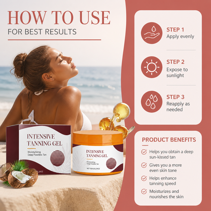 Intensive Tanning Gel – Deep Bronze Glow With Hydrating Skin Care