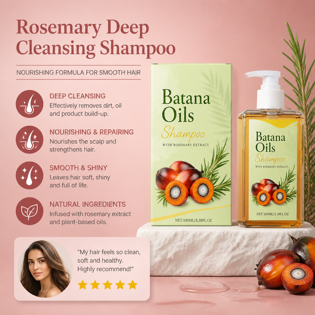 Rosemary Deep Cleansing Shampoo – Nourishing Formula For Smooth Hair