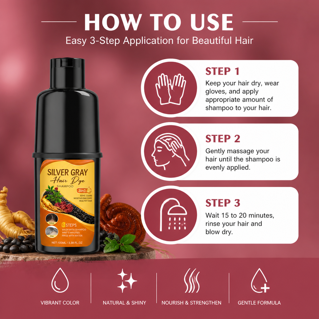 Vibrant Hair Color Shampoo – Gentle Formula For Natural-Looking Shades