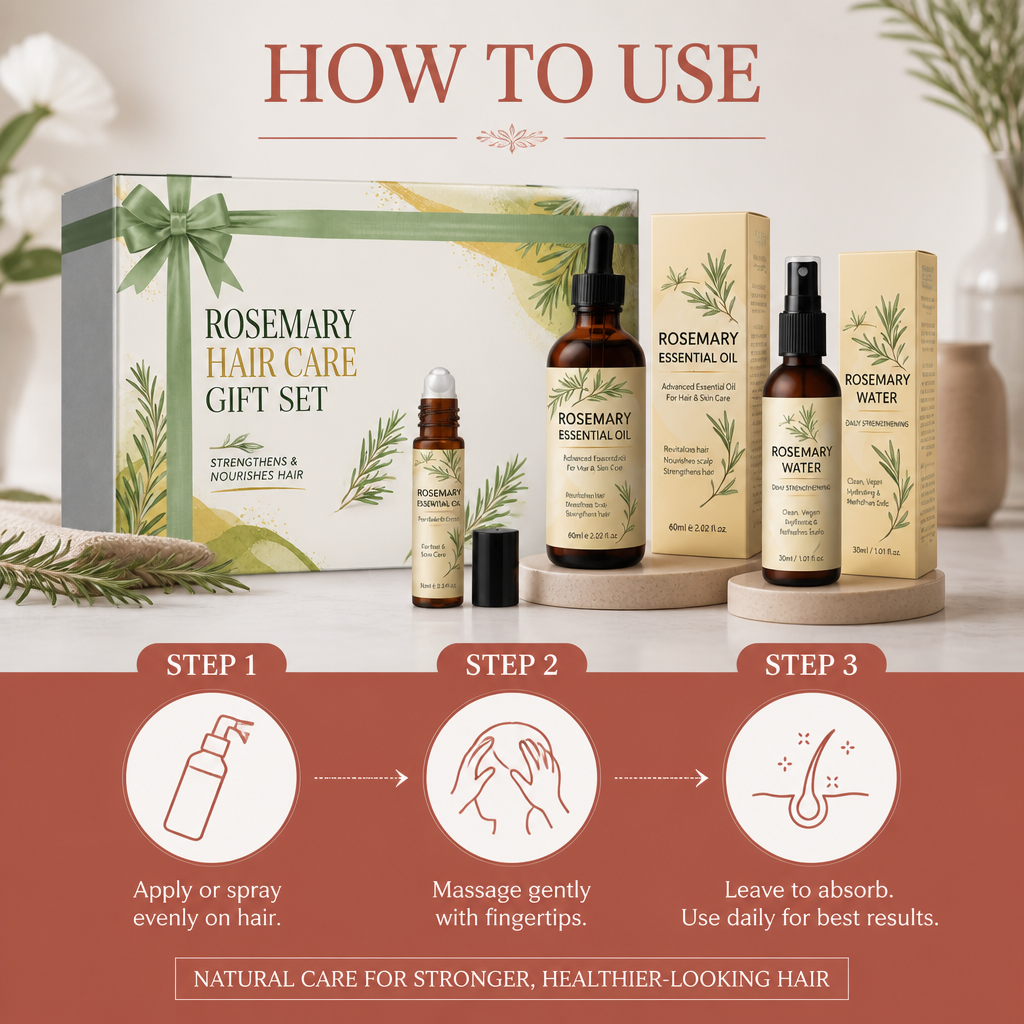 Rosemary Hair Care Set – Nourishing Formula For Healthier-Looking Hair