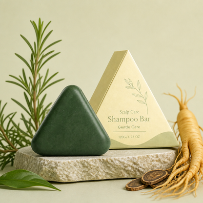 Ginseng & Rosemary Hair Soap Bar – Nourishing Scalp Care Cleanser