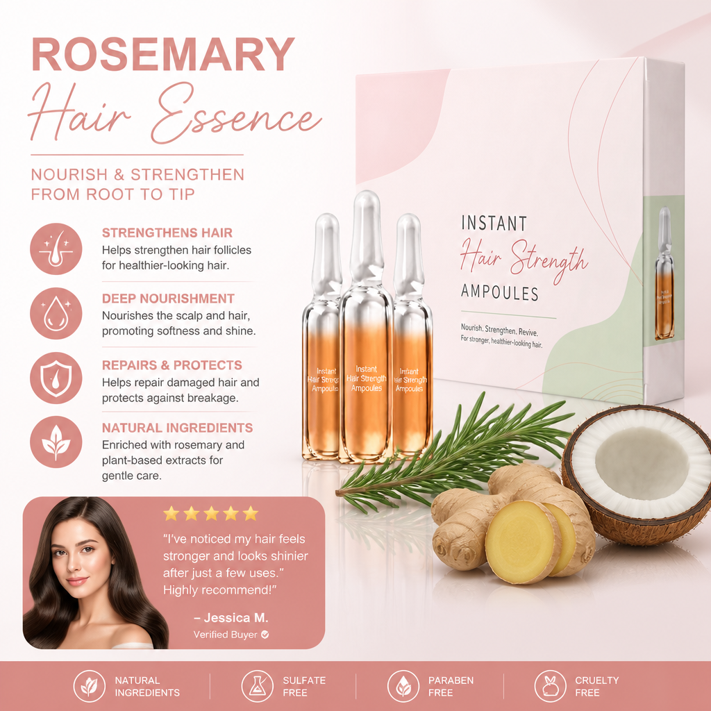 Rosemary Hair Essence – Nourishing Scalp Care for Stronger-Looking Hair
