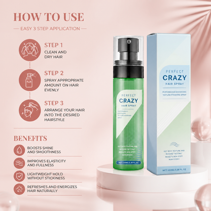 Hydrating Hair Styling Spray – Lightweight Formula for Smooth, Shiny Hair