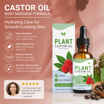 Castor Oil Body Massage Formula – Hydrating Care for Smooth-Looking Skin