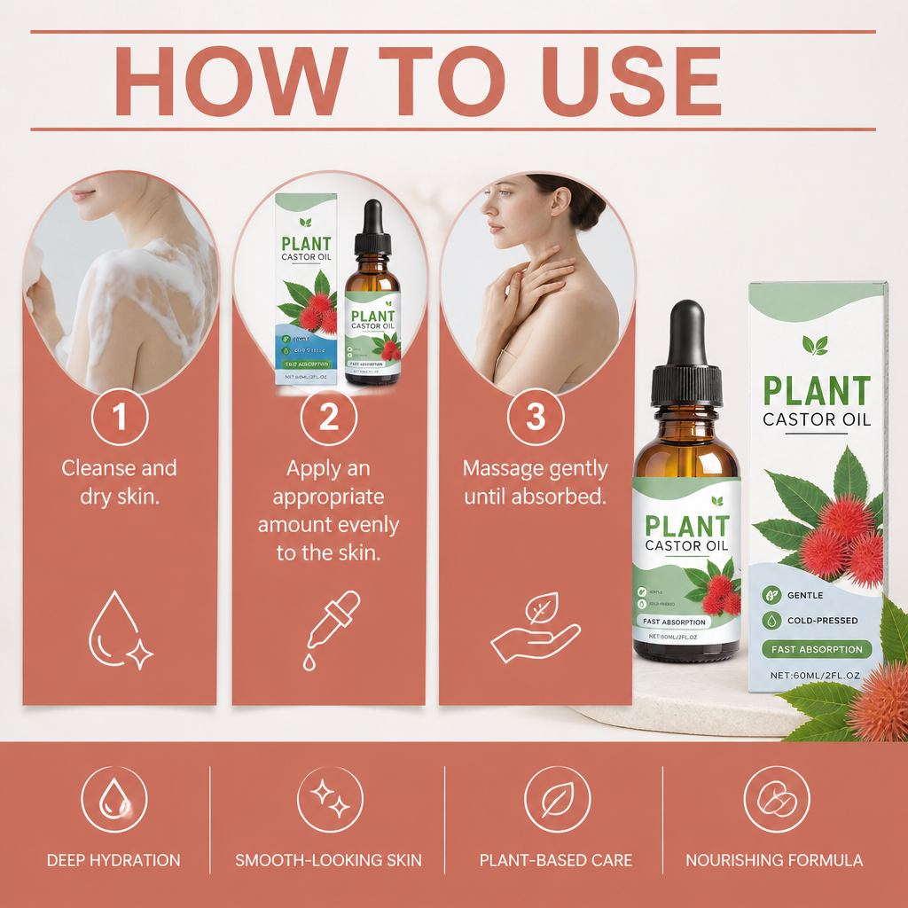 Castor Oil Body Massage Formula – Hydrating Care for Smooth-Looking Skin