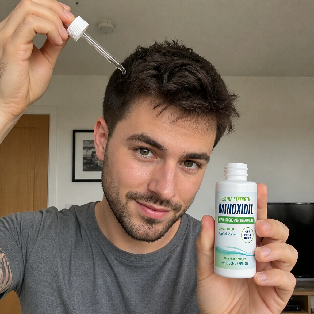 Minoxidil Hair Growth Support Serum – Scalp Care Formula For Fuller-Looking Hair