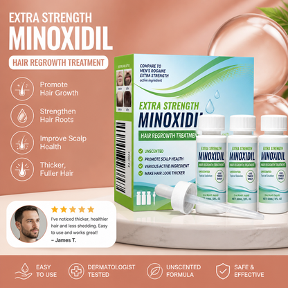 Minoxidil Hair Growth Support Serum – Scalp Care Formula For Fuller-Looking Hair