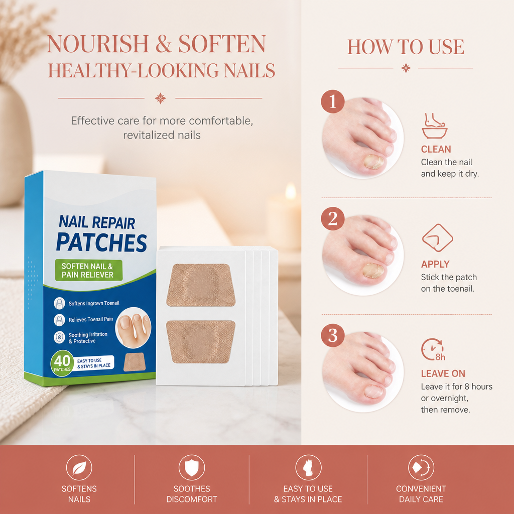 Nail Care Patch – Nourishing Treatment For Softer-Looking Toenails