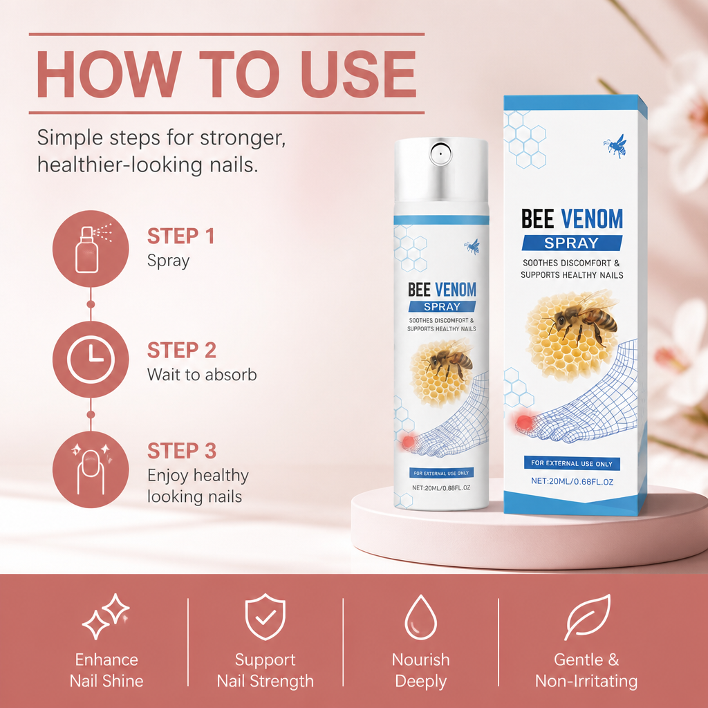 Bee Venom Nail Care Spray – Nourishing Formula For Healthy-Looking Nails