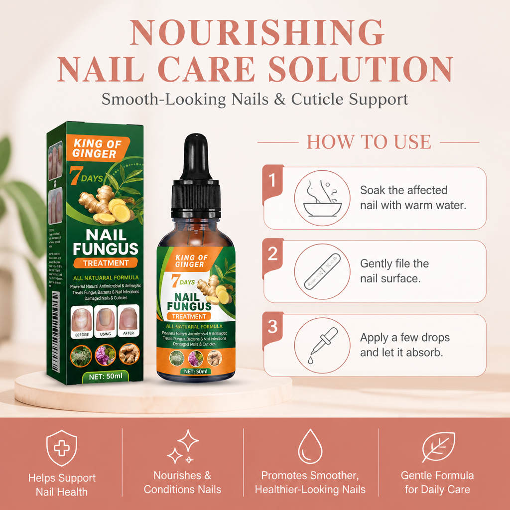 Nourishing Nail Care Solution – Smooth-Looking Nails & Cuticle Support