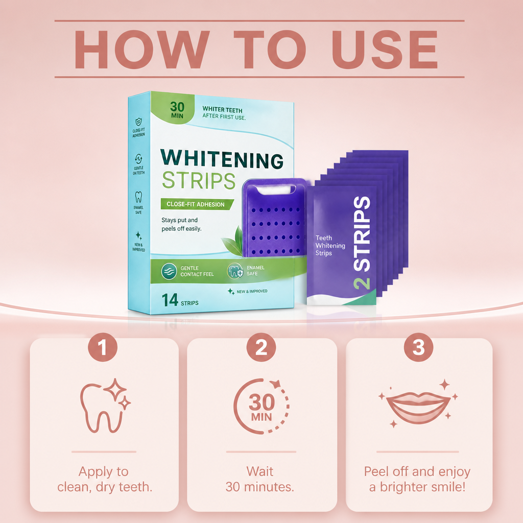 Teeth Whitening Strips – Gentle Formula For A Brighter Smile