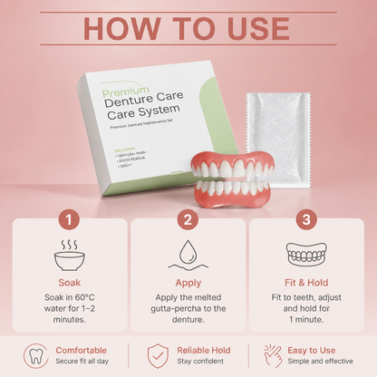 Custom Fit Denture Repair Gel – Comfortable Secure Hold Solution