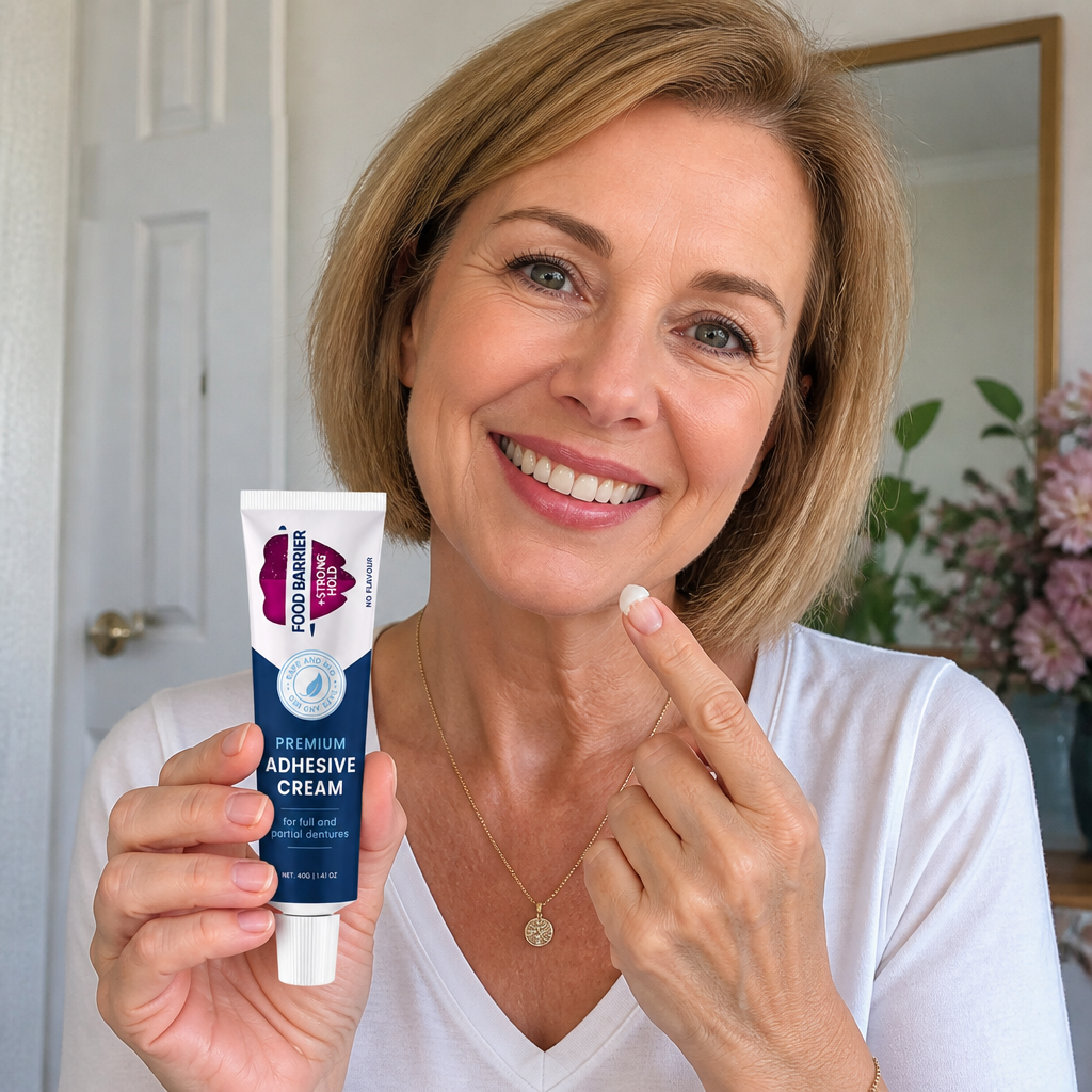Premium Denture Adhesive Cream – Strong Hold For Comfortable Wear