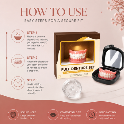 Custom Fit Denture Adhesive Gel – Secure Hold For Comfortable Smiles