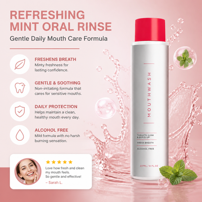 Refreshing Mint Oral Rinse – Gentle Daily Mouth Care Formula