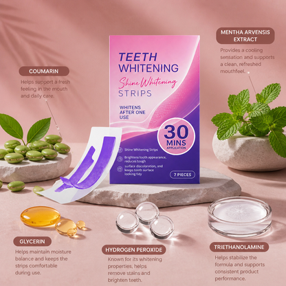 Teeth Whitening Strips – Gentle Brightening Care for a Cleaner Smile