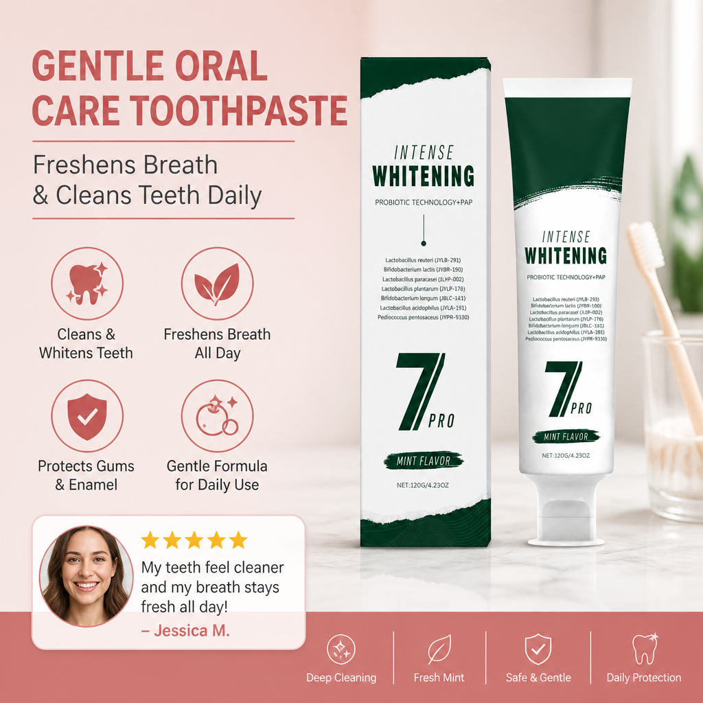 Gentle Oral Care Toothpaste – Freshens Breath & Cleans Teeth Daily