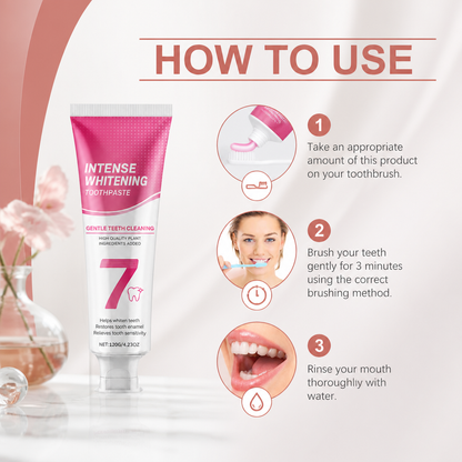 Intense Whitening Toothpaste – Gentle Formula for a Fresher Smile