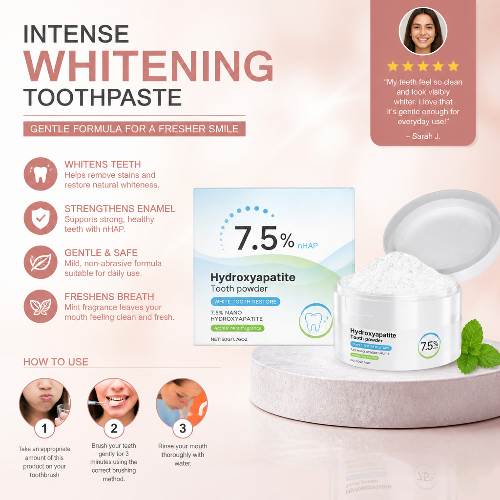 Hydroxyapatite Tooth Powder – Gentle Daily Care for Cleaner Teeth