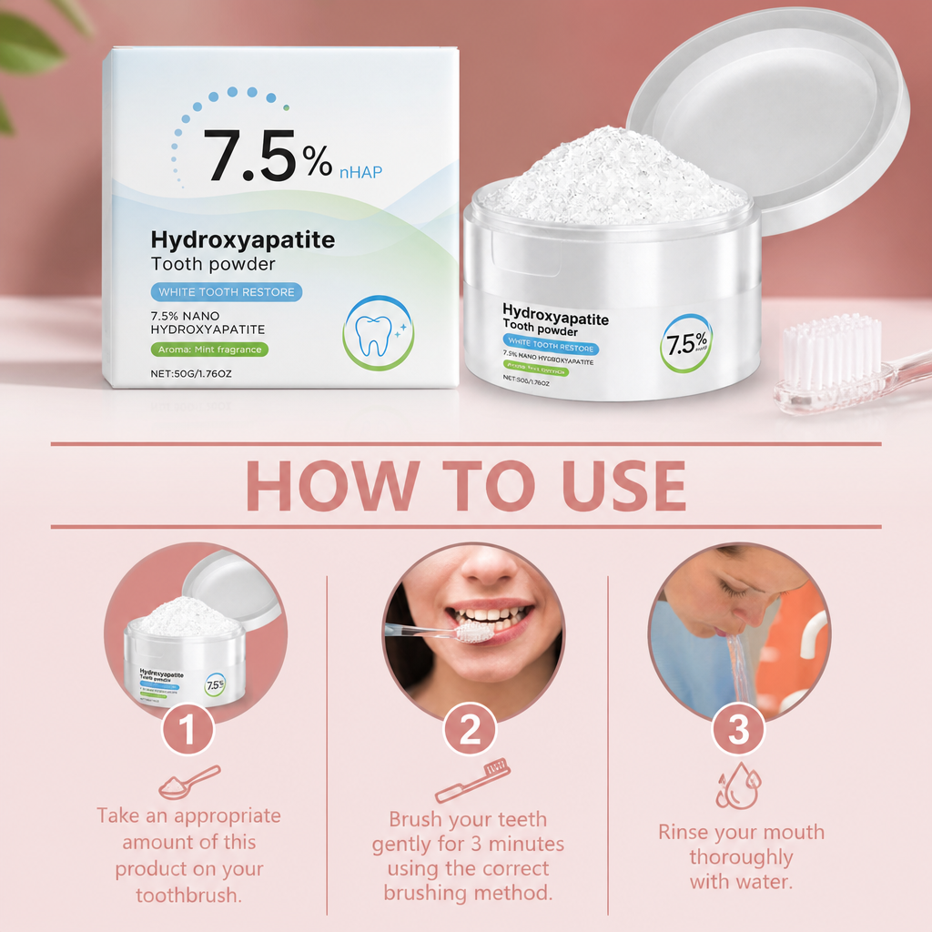 Hydroxyapatite Tooth Powder – Gentle Daily Care for Cleaner Teeth