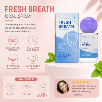 Fresh Breath Oral Spray – Long-Lasting Minty Freshness On The Go