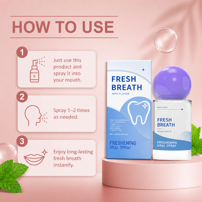 Fresh Breath Oral Spray – Long-Lasting Minty Freshness On The Go