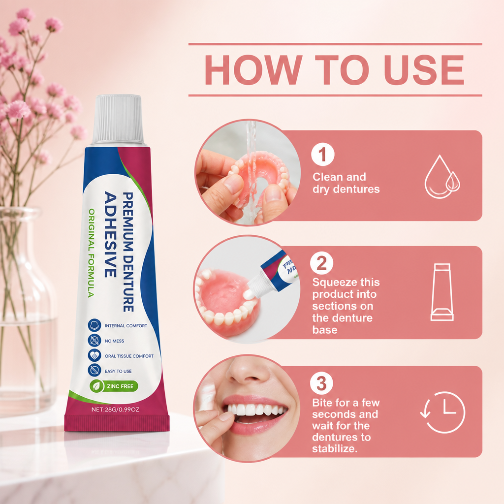Denture Adhesive Cream – Strong Hold For Comfortable Daily Wear