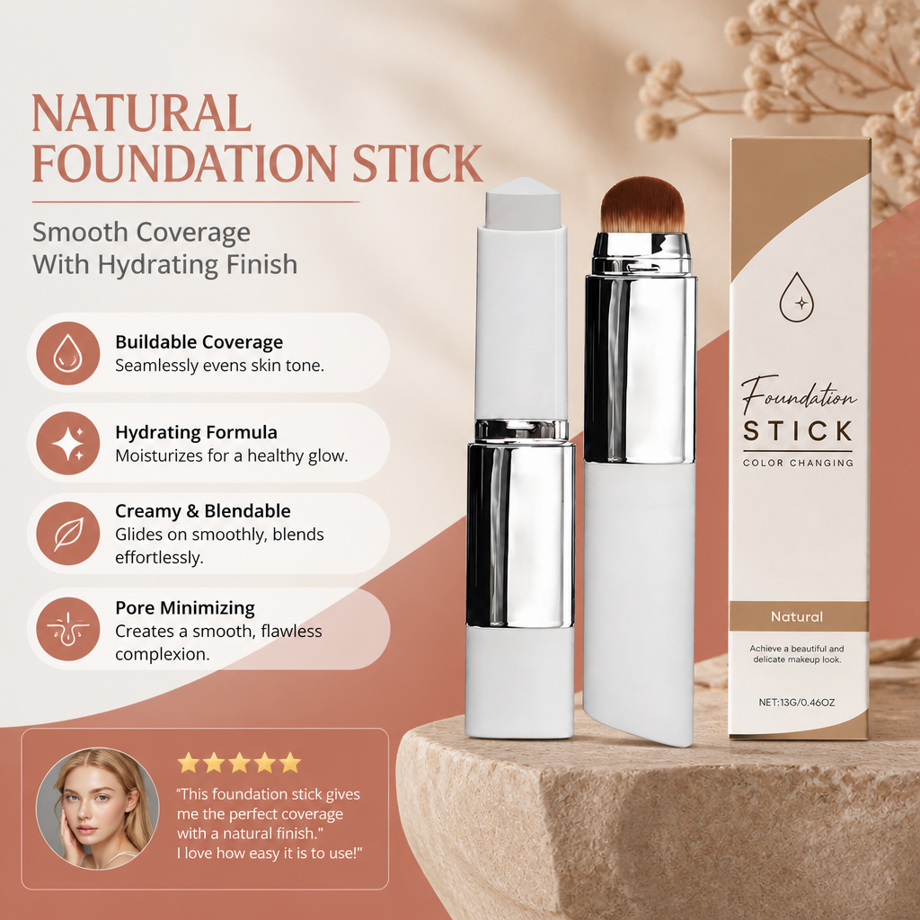 Natural Foundation Stick – Smooth Coverage With Hydrating Finish