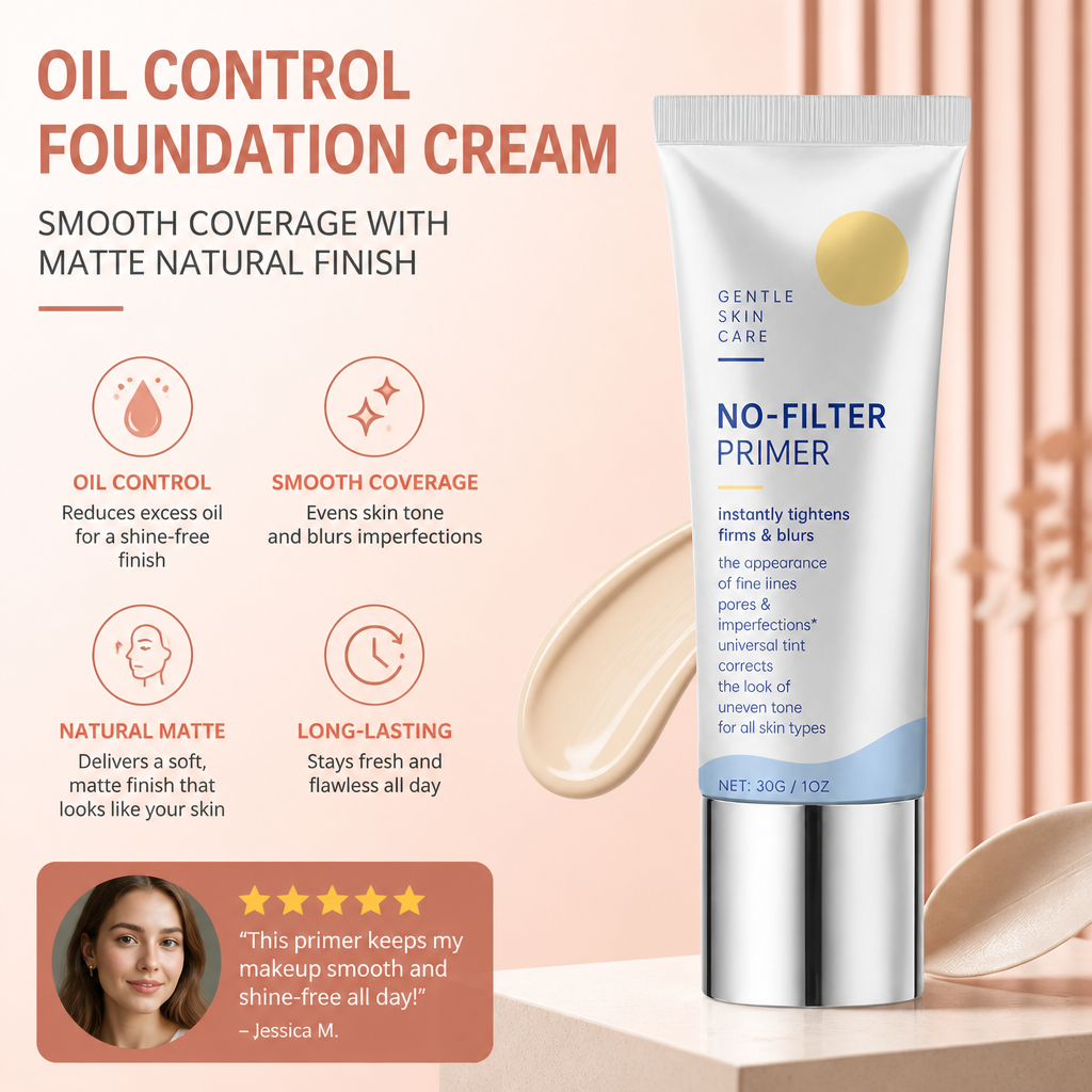 Oil Control Foundation Cream – Smooth Coverage With Matte Natural Finish