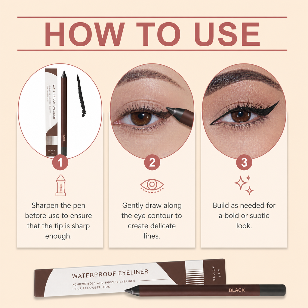 Waterproof Precision Eyeliner Pen – Smooth Lines With Long-Lasting Wear