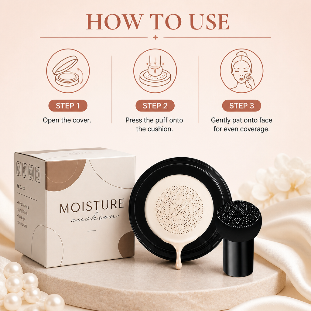 Bionic Cushion Foundation – Lightweight Coverage With Natural Finish