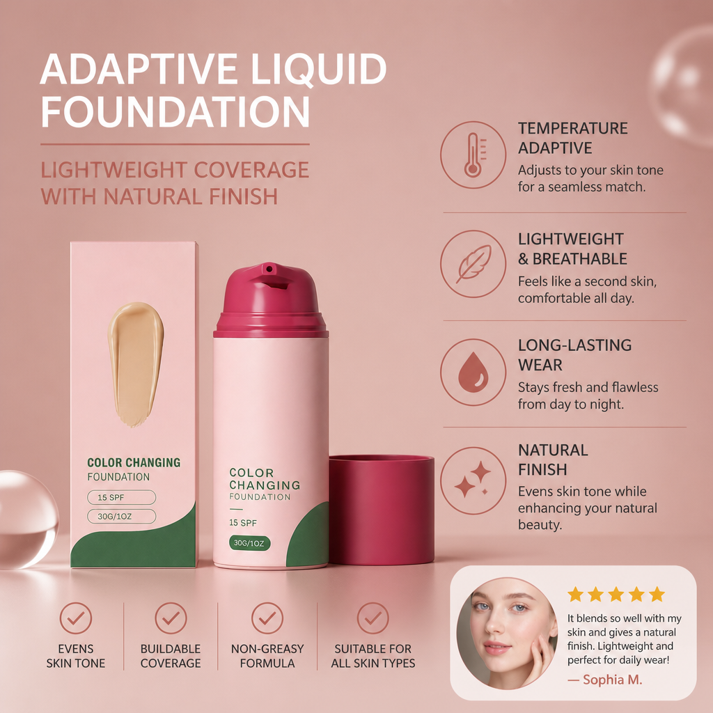 Adaptive Liquid Foundation – Lightweight Coverage With Natural Finish