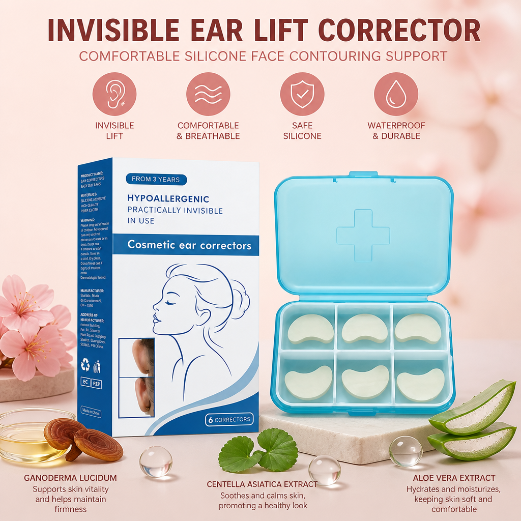 Invisible Ear Lift Corrector – Comfortable Silicone Face Contouring Support