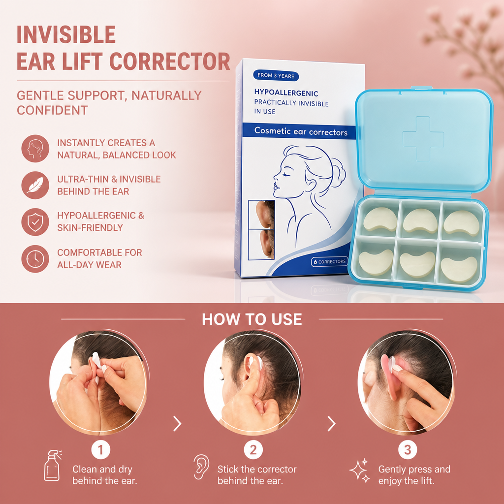 Invisible Ear Lift Corrector – Comfortable Silicone Face Contouring Support