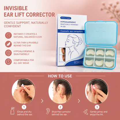 Invisible Ear Lift Corrector – Comfortable Silicone Face Contouring Support