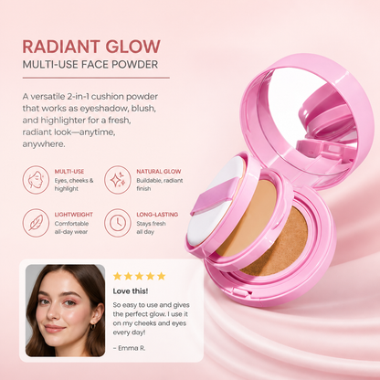 Radiant Multi-Use Face Glow Powder for Eyes, Cheeks & Highlight