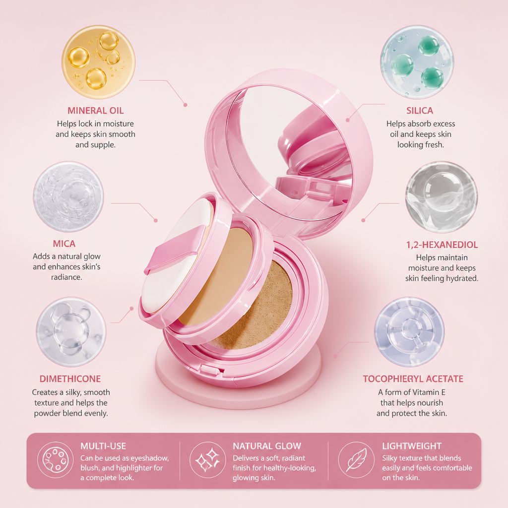Radiant Multi-Use Face Glow Powder for Eyes, Cheeks & Highlight