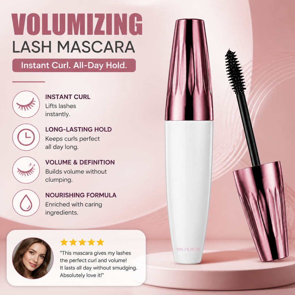 Volumizing Curl Mascara for Long-Lasting Lift & Definition