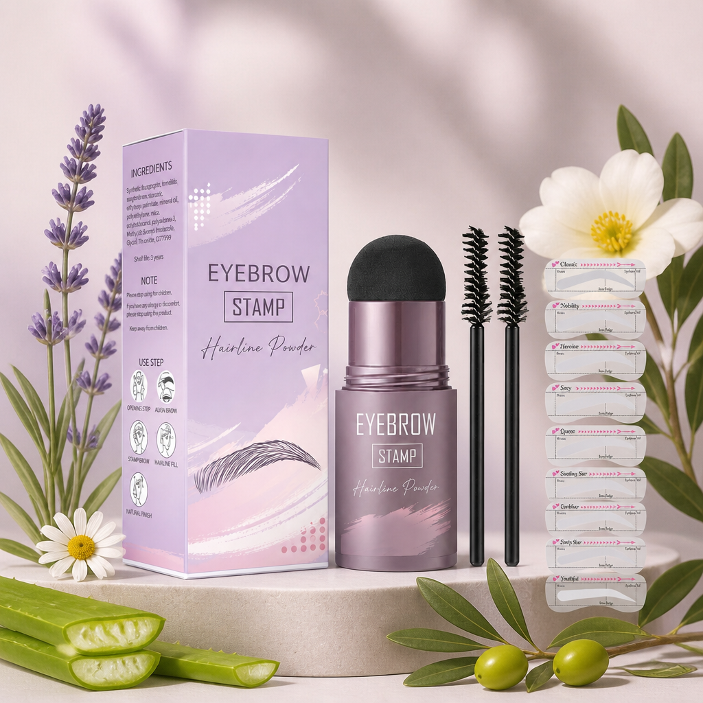 Natural-Looking Eyebrow Stamp Kit for Fuller, Defined Brows