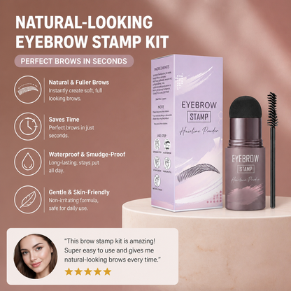 Natural-Looking Eyebrow Stamp Kit for Fuller, Defined Brows